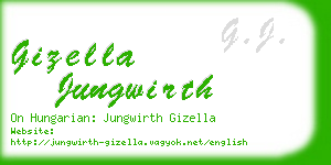 gizella jungwirth business card